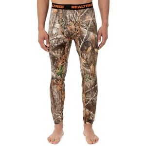 Realtree Mens Edge Camo Performance Base Layer Thermal Pants XL 40-42 Hunting